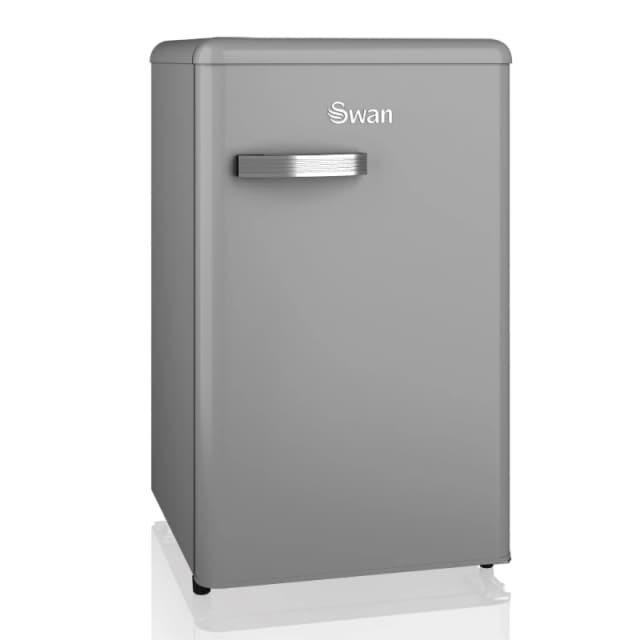 Swan Sr11035Grne Retro Grey Under Counter Fridge 90L Grey WI47N Unisex