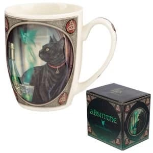 Absinthe Cat New Bone China Mug