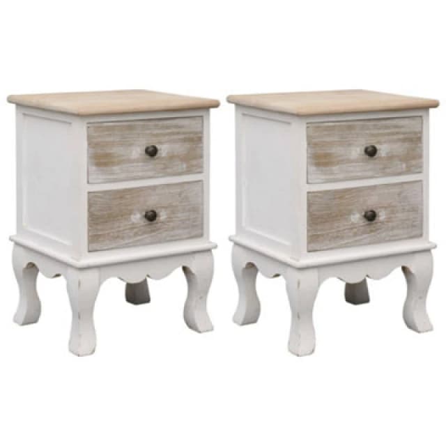 VIDAXL Bedside Cabinets 2 pcs 35x30x50cm Paulownia Wood Vidaxl 284065
