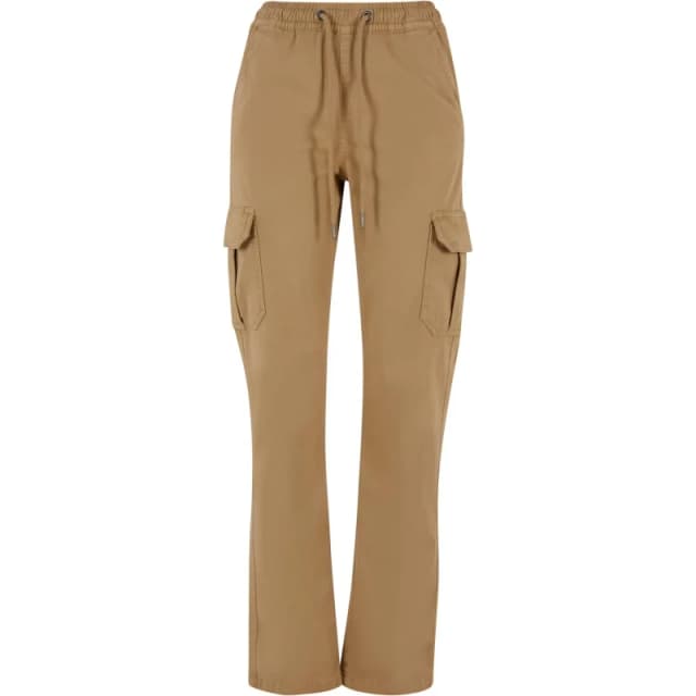 Urban Classics Womens high-waisted cargo Trousers Urban Classics Twill Beige Female M