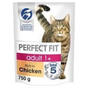 Perfect Fit Cat Complete Dry Adult 1+ Chicken 750g