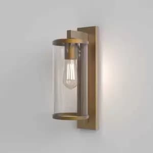 Pimlico Outdoor Wall Light Antique Brass IP23, E27