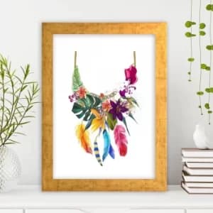 AC489702139 Multicolor Decorative Framed MDF Painting