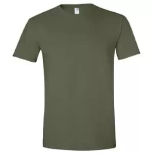 Gildan Mens Short Sleeve Soft-Style T-Shirt (3XL) (Military Green)