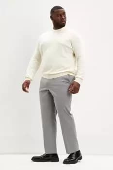 Plus Regular Fit Light Grey Smart Trousers