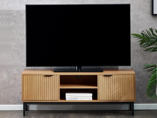 Julian Bowen Sia Oak 2 Door TV Unit