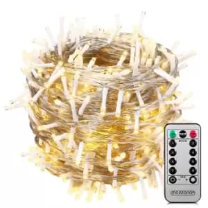 Holiday String Lights Warm White 40m transparent incl. Remote