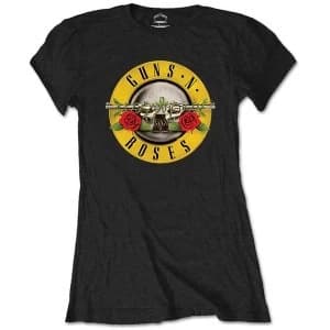 Guns N' Roses - Classic Logo Womens Large T-Shirt - Black