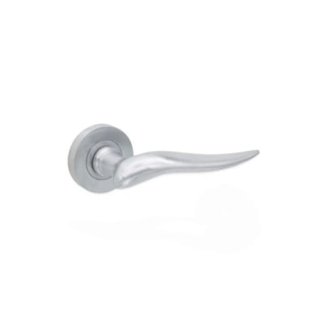 Spira Brass Flavia Lever Door Handle Satin Chrome