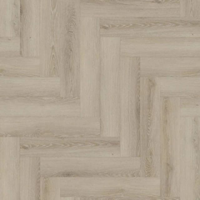 ENER-J Butternut Beige SPC Herringbone Vinyl Flooring 6mm (Pack) Beige Unisex