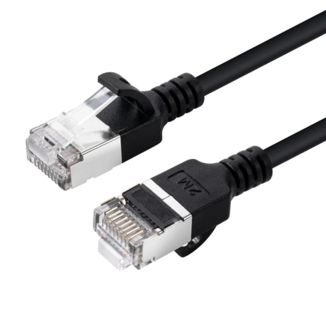 Microconnect V-FTP6A0015S-SLIM networking cable Black 0.15 m Cat6a U/F