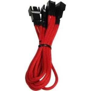 BitFenix Alchemy 3pin x3 Fan adaptor extension 60cm - Red