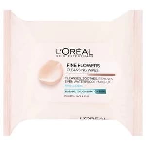 LOreal Paris Fine Flowers Cleansing Wipes Normal/Combi