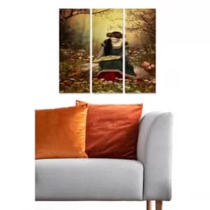 MDF2388575 Multicolor Decorative MDF Painting (3 Pieces)