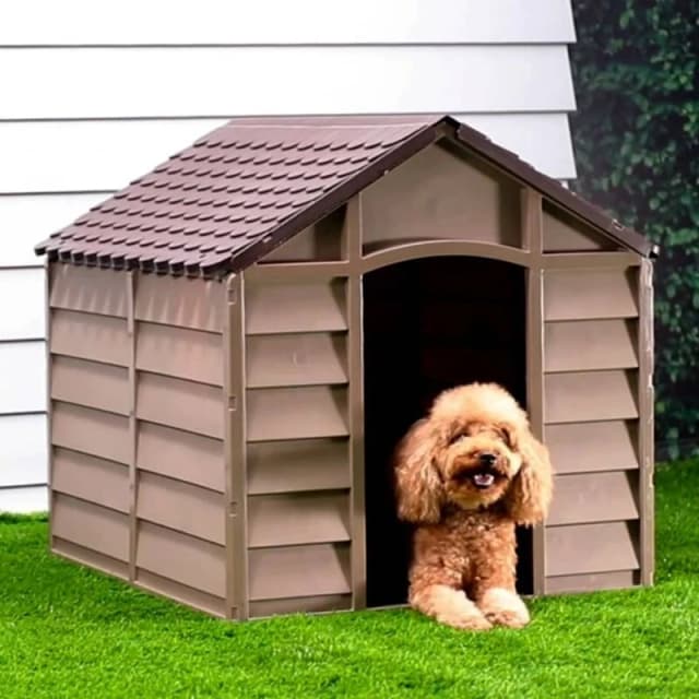 VIDAXL Dog House Brown 86x84x82cm Polypropylene Vidaxl 8720845769055