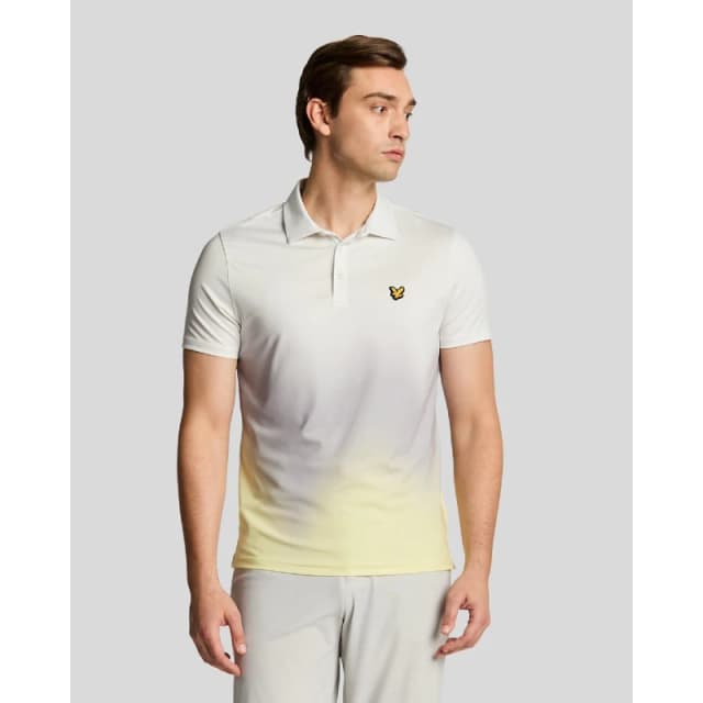 Lyle and Scott Gradient Polo Shirt White male XL