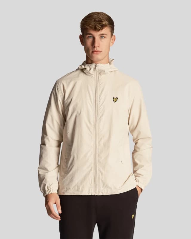 Lyle and Scott Zip Through Jacket - Beige Beige S