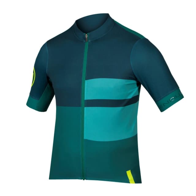 Endura FS260 Print Short Sleeve Jersey Mens Emerald Green male XS