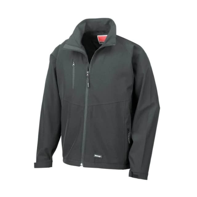 Result Result Men 2 Layer Base Softshell Breathable Wind Resistant Jacket in Black Size: X-Small Black XS Male 5055747553529