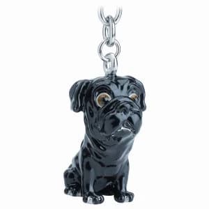 Little Paws Key Ring Pug - Black
