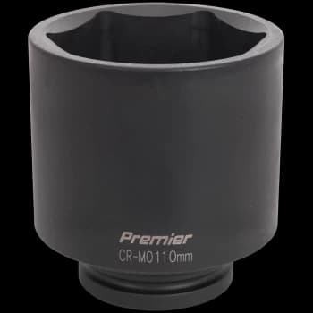 Sealey 1" Drive Deep Hexagon Impact Socket Metric 1" 110mm