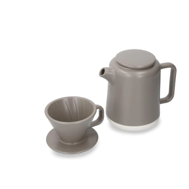 La Cafetiere Seville Stoneware Pour Over Set Grey