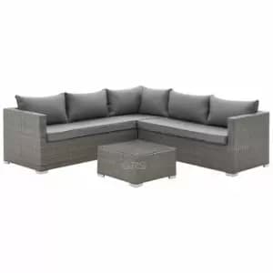 Medina Ash Brown 4PC Corner Sofa Set