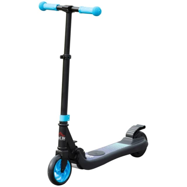 Homcom Folding Electric Scooter With Rear Wheel Brake, Sky Blue AA1-092V70LB