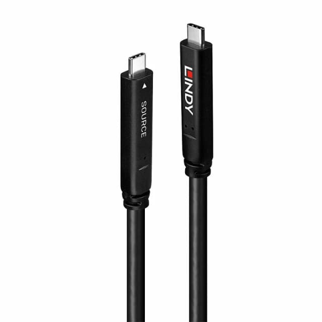 Lindy Lindy 15m USB 3.2 Gen 2 & DP 1.4 Type C Hybrid Cable 43399