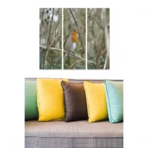 MDF3905930 Multicolor Decorative MDF Painting (3 Pieces)