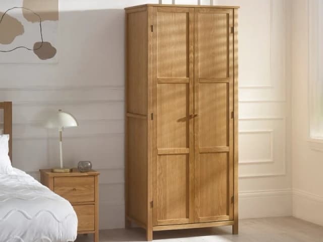 Julian Bowen Coxmoor Oak 2 Door Wardrobe