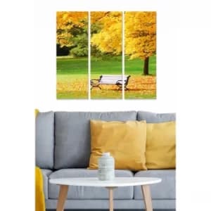 MDF66140467 Multicolor Decorative MDF Painting (3 Pieces)