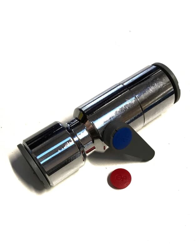 John Guest Chrome Plated Lever Ball Valve 15mm (15BV) (Pack of 5) in Silver Silver Unisex