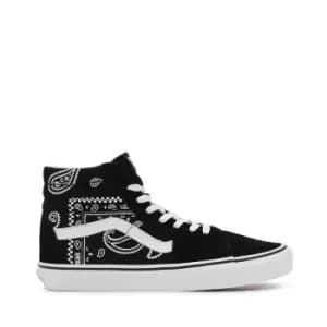 Vans Ua Sk8-Hi, (Peace Paisley) Black/True White, size: 9, Unisex, Trainers, VN0A5JMJB0E1