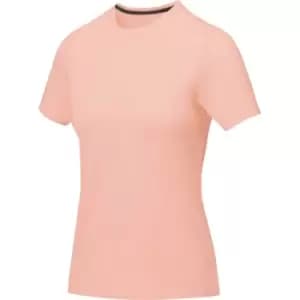 Elevate Womens/Ladies Nanaimo Short Sleeve T-Shirt (L) (Pale Blush Pink)
