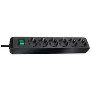 Brennenstuhl 1159500015 Power strip (+ switch) 6x Black PG connector