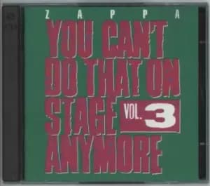 Frank Zappa You Can't Do That On Stage Anymore Vol. 3 1995 USA 2-CD album set RCD10565/66