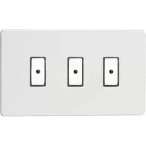 Varilight 3-Gang V-Pro Eclique2 Touch/Remote Control LED Dimmer - Premium White - JDQE103S