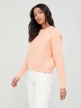 Superdry Essential Cotton Crew Sweat - Orange, Size 10, Women