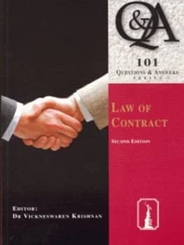 Law of Contract by Vickneswaren Krishnan Paperback