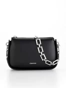 Calvin Klein Archival Chain Cross Body Bag - Black