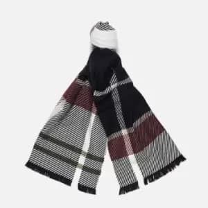 Barbour Womens Blair Tartan Scarf - Midnight Berry