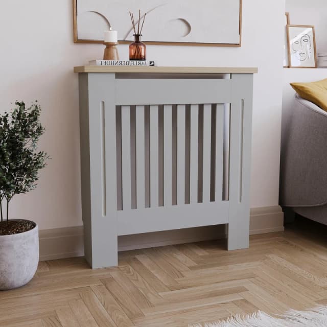 Lassic Vida Designs Arlington Radiator Cover, Small Grey unisex Small
