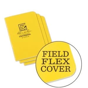 Rite in the Rain 4 x 7" Side Stapled Notebook Field Flex Cover 48 Page 3 Pack