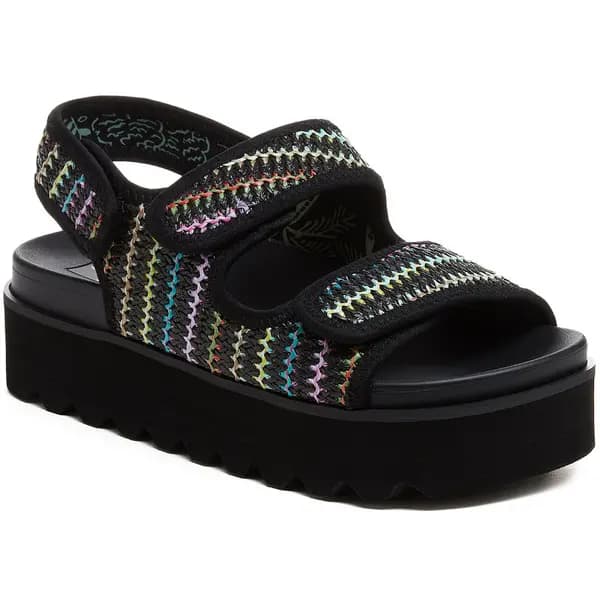 Rocket Dog Womens Balmy Randy Raffia Block Wedge Sandals UK Size 4 (EU 37)