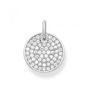 THOMAS SABO Ladies Love Bridge Silver Pave Pendant LBPE0011-051-14