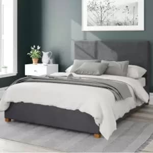 Garland Plush Velvet Ottoman Bed Steel