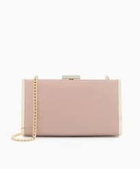 Dune 'Blaike' Hard Case Clutch Bag - light pink