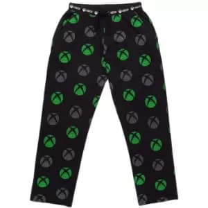 Xbox Mens Lounge Pants (L) (Black/Neon Green/Grey)