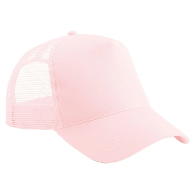 Beechfield Beechfield Men Snapback Trucker Cap in Light Pink Light Pink One Size Male 5063425933471